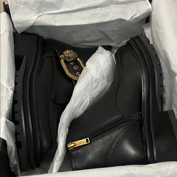 Kurt Geiger MayFair Chunky Boot Black Leather - Picture 11 of 11